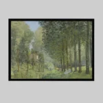 Rest along the Stream. Edge of the Wood (1878) Wall Poster