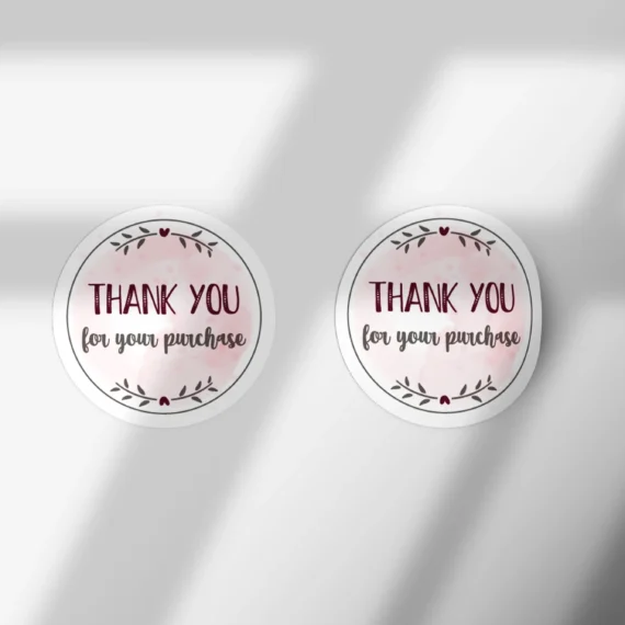 100 Pieces Round Thank you for your customer Round Label Packaging Stickers
