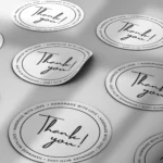 100 Pieces Round Thank you Handmade with love Round Label Packaging Stickers
