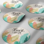 100 Pieces Round Thank you Round Label Packaging Stickers