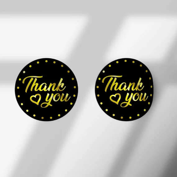 100 Pieces Thank You Stickers Envelop Seal and Packaging Tags