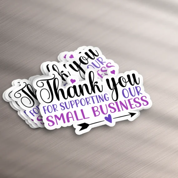 100 Pieces Die Cut Thank you for supporting my small business Packaging Stickers Packaging Stickers
