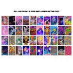 Psychedelic Trippy Aesthetics 40 Pieces Wall Collage Kit for Room Decor